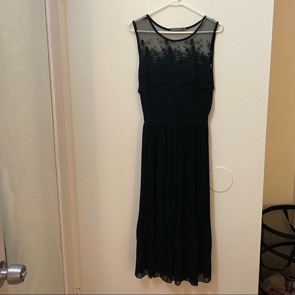 Black lace dress, size L